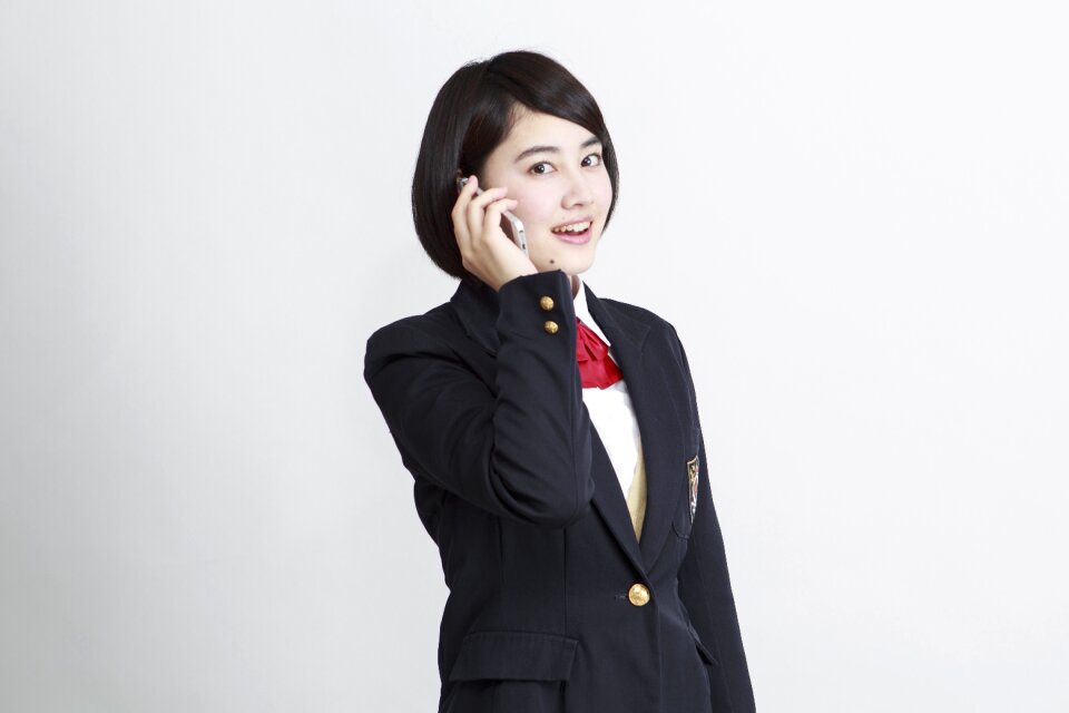Female student smartphone