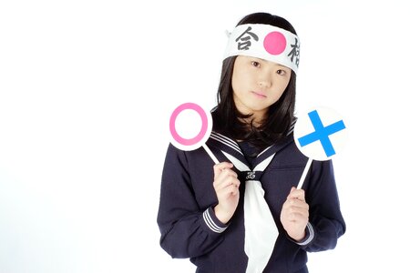 Female student o x