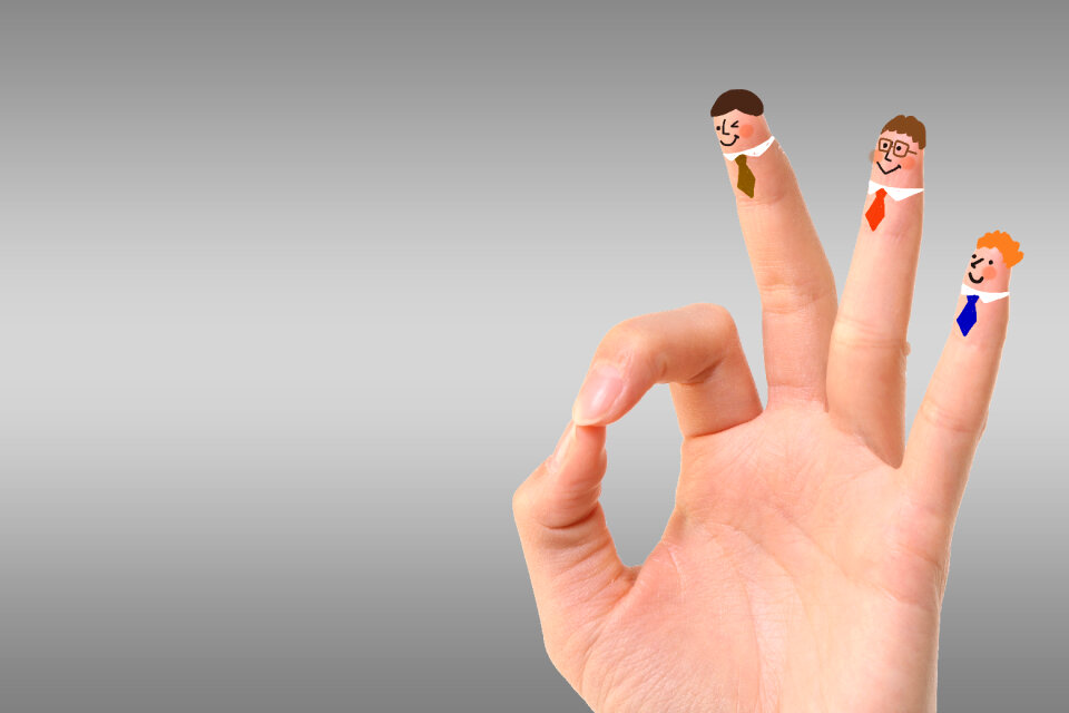 Finger dolls ok sign
