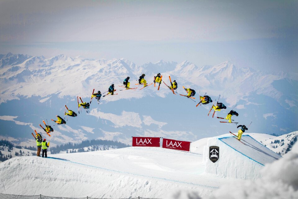 Freestyle skiing winter sport