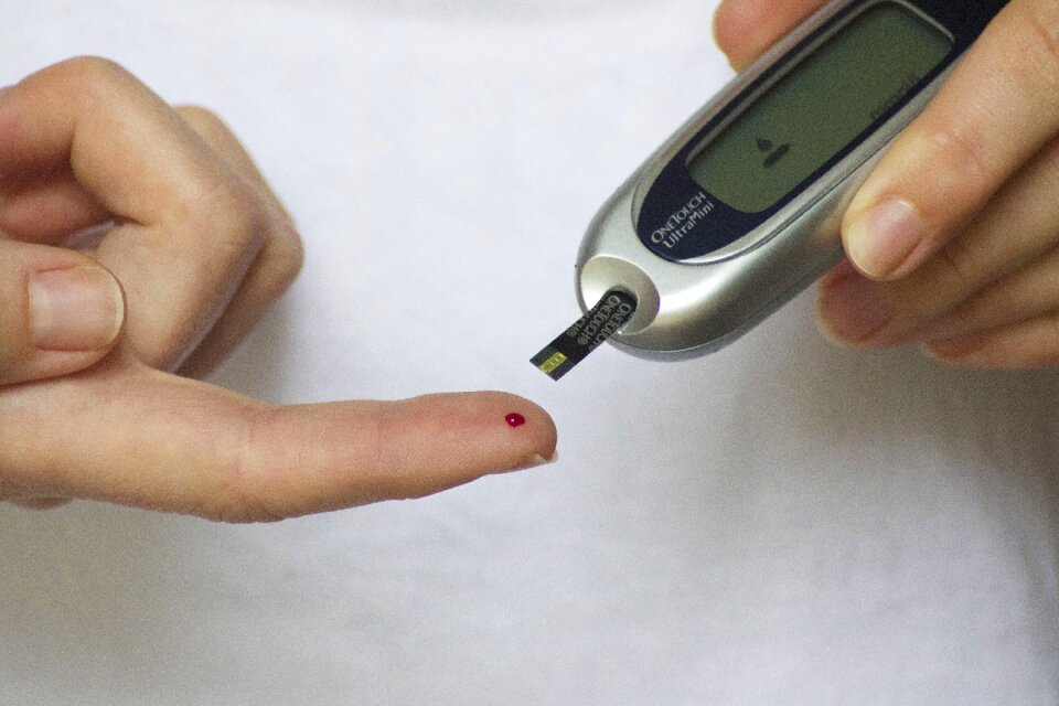 Glucose meter blood