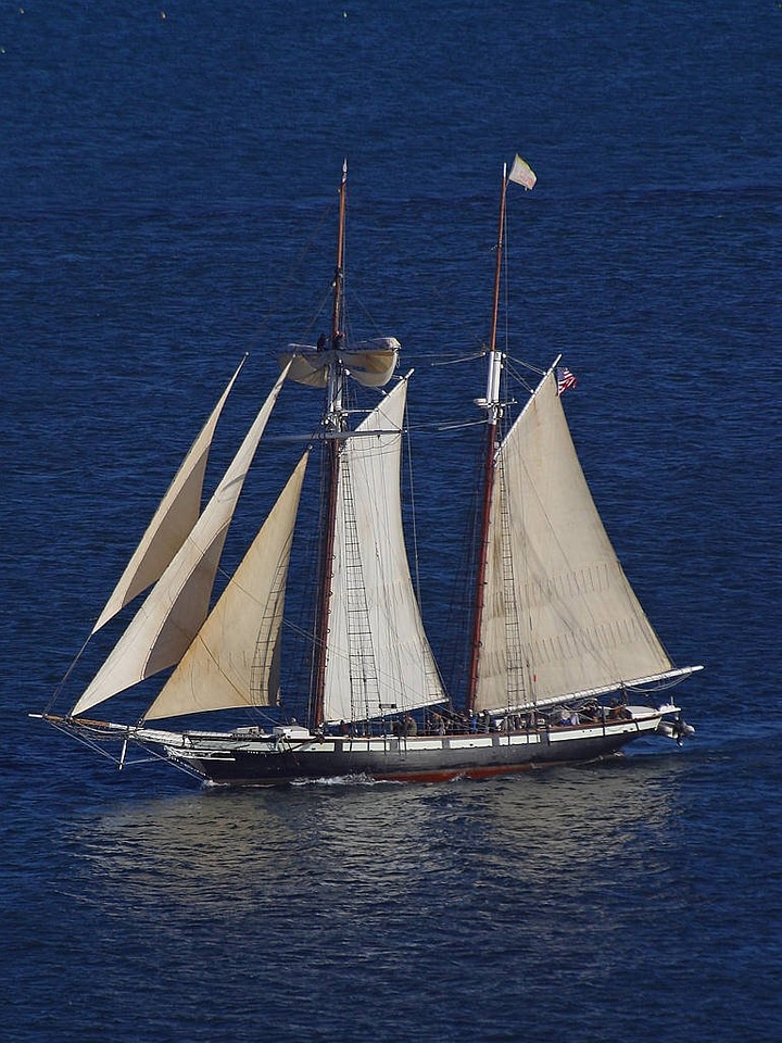 Sailing boat ocean yacht