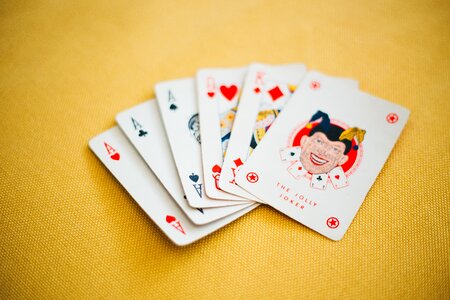 Joker playing card photo