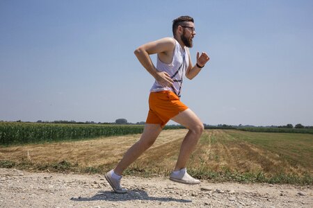 Man jogging exercise photo