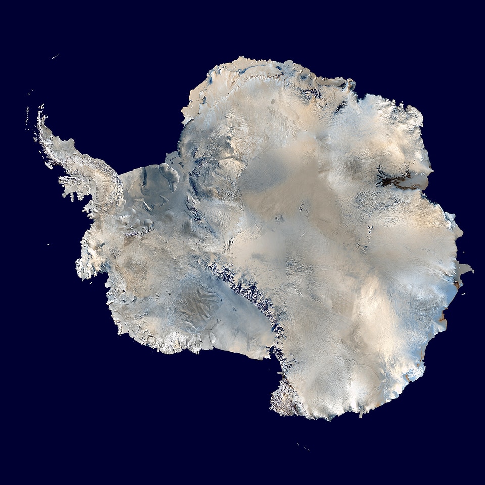 Aerial view geography map