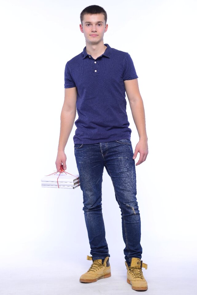 Man portrait book