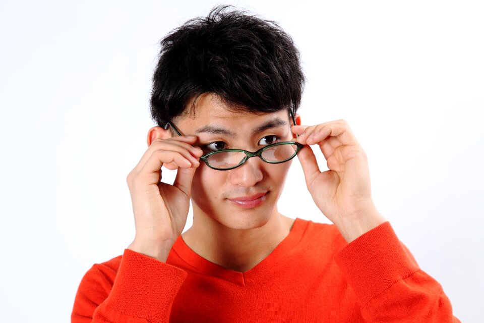Man portrait glasses
