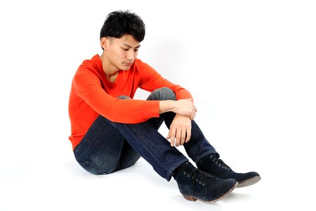 Man portrait melancholy