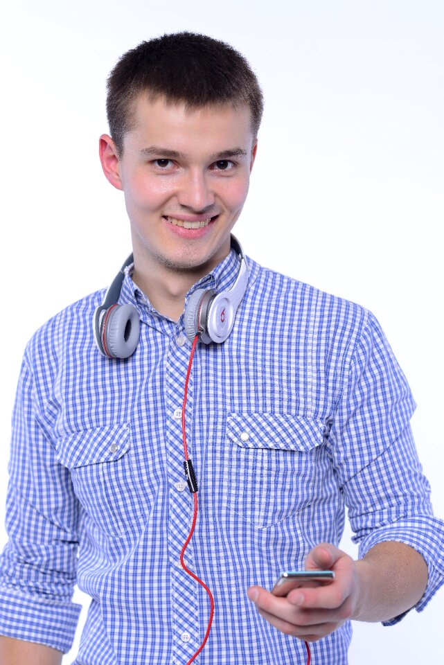 Man music player headphone