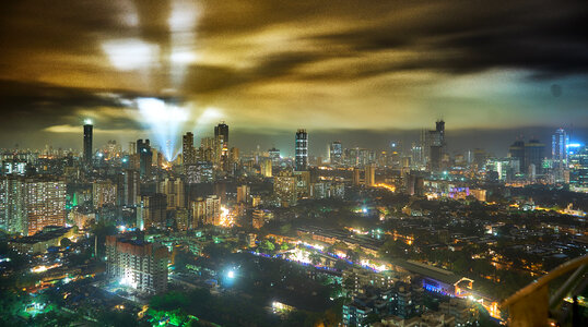 Mumbai city night view photo