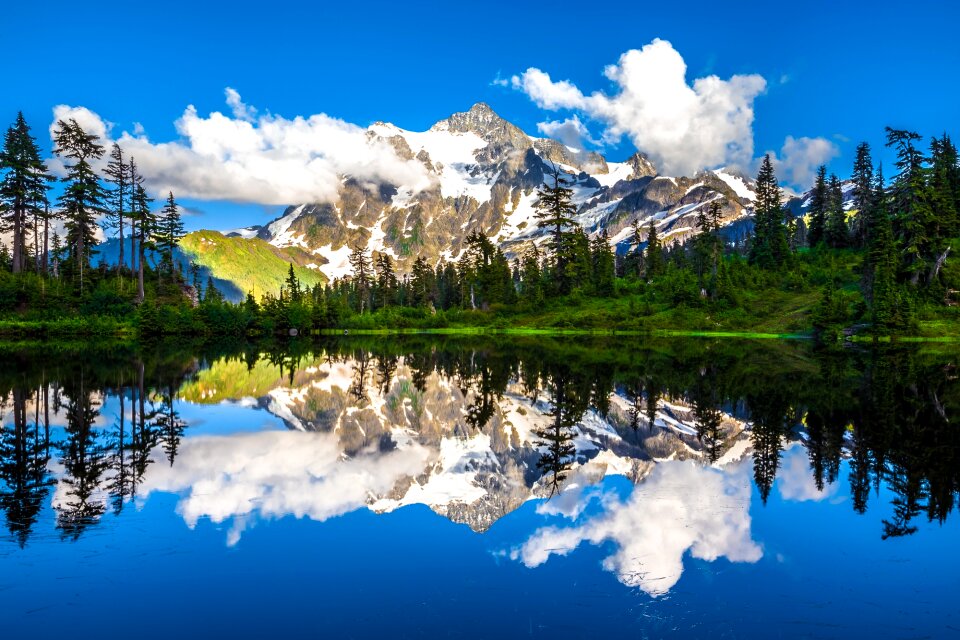Mountain lake nature