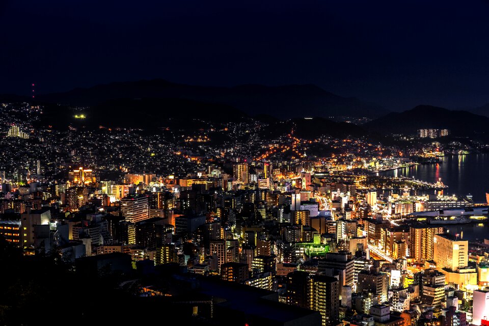 Nagasaki city night view