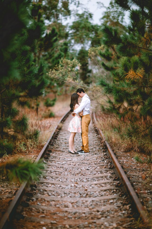 Railway couple