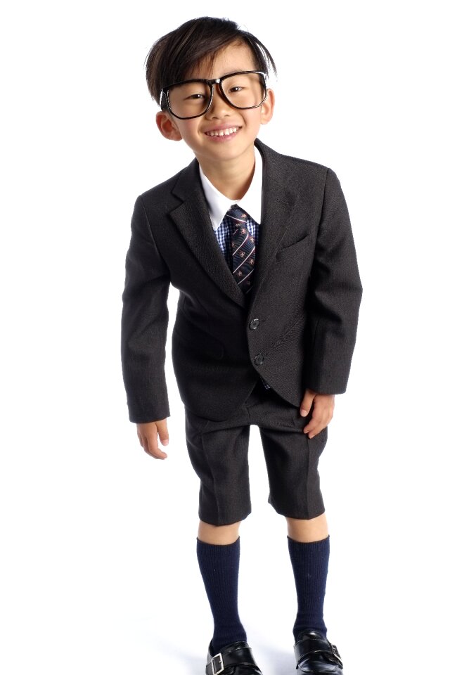Schoolboy child glasses