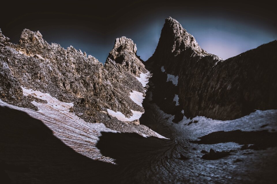 Rock mountain dark