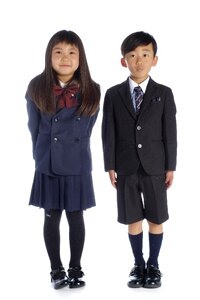 Schoolgirl schoolboy children