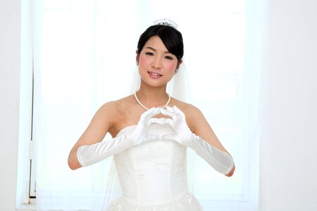 Wedding bride heart