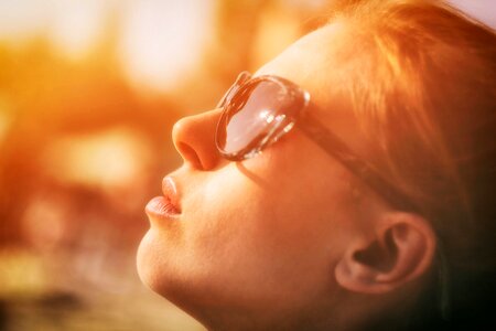 Sunglasses woman face