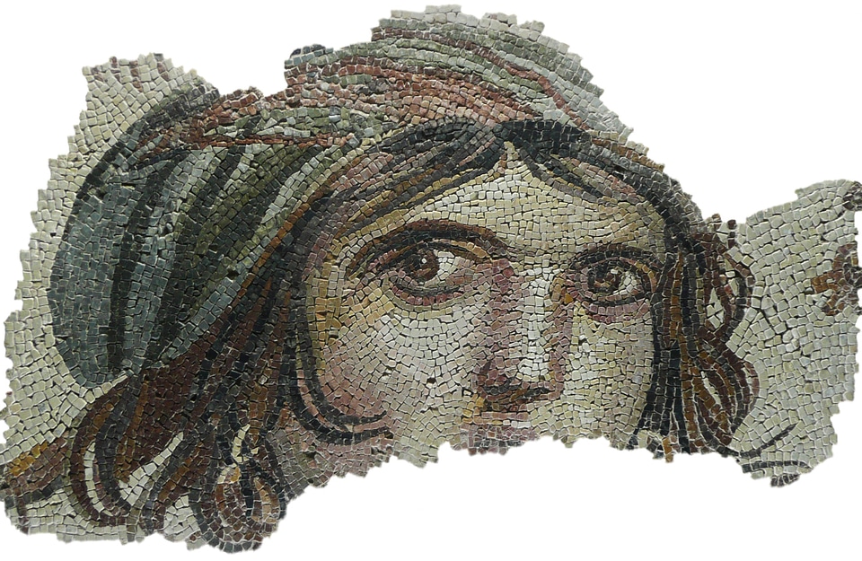 Portrait gypsy girl archaeology