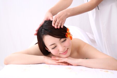 Woman girl massage photo