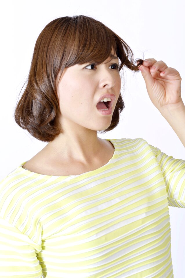 Woman girl portrait hair