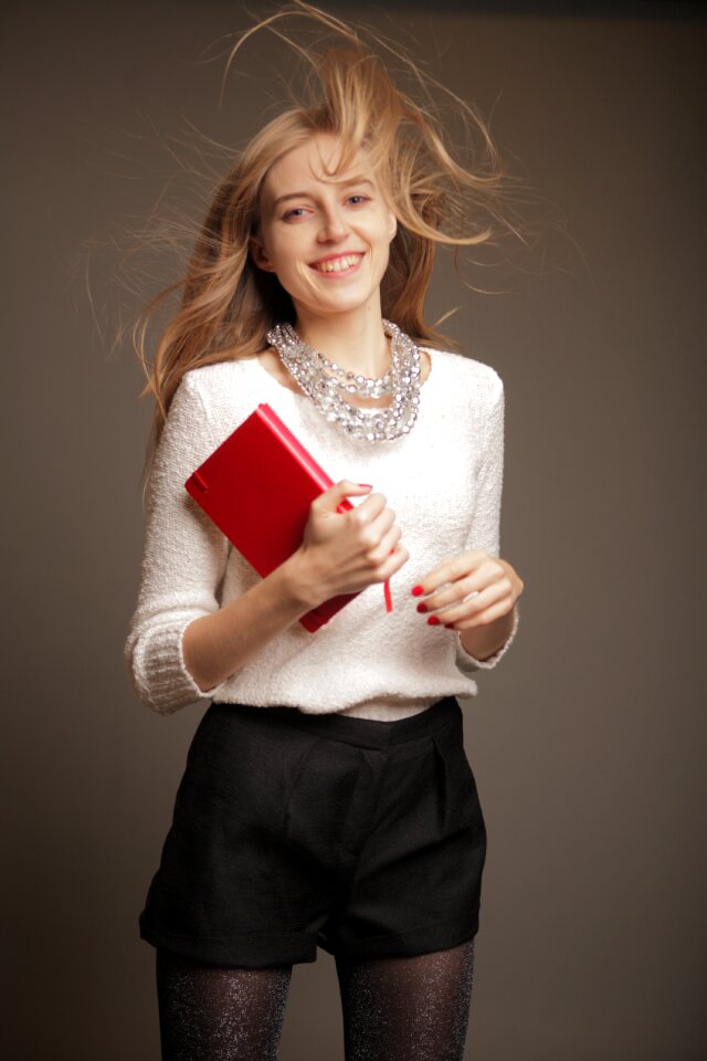 Woman girl portrait diary