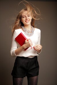 Woman girl portrait diary