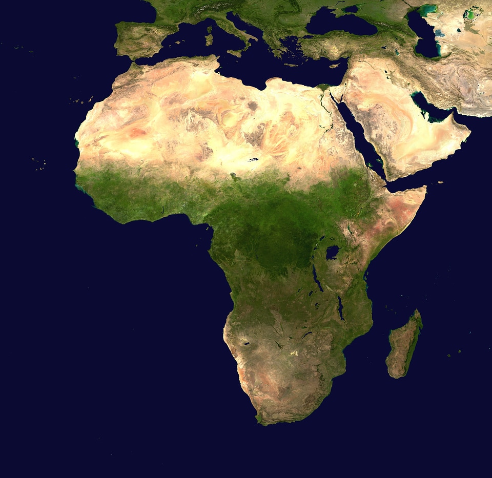 Geography map satellite image