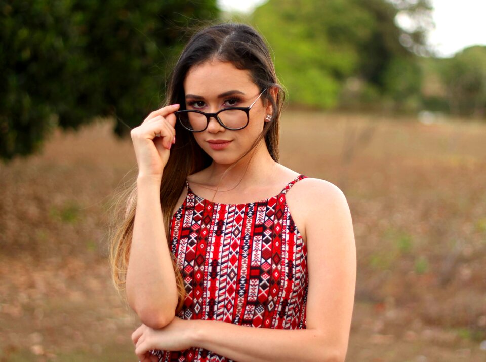 Woman portrait glasses