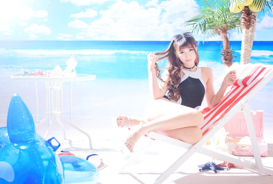 Woman girl swimwear