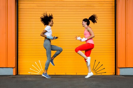 Women exercise