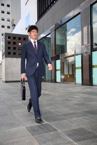 Business man walking photo