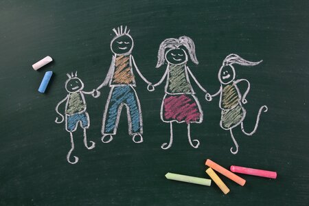 Chalk blackboard family