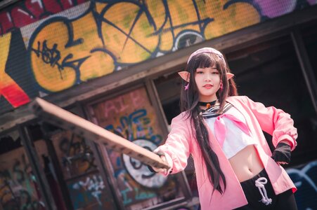 Cosplay woman girl portrait