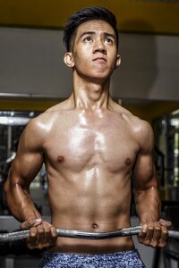 Man training photo