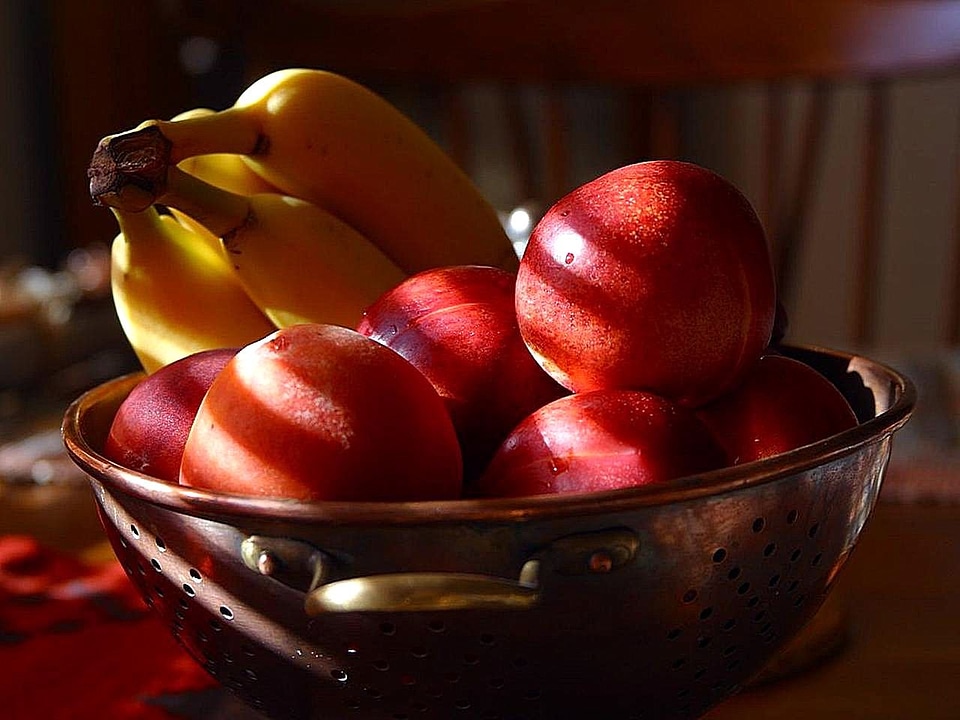 Still life fruit vitamins