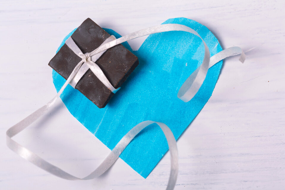 White day heart chocolate
