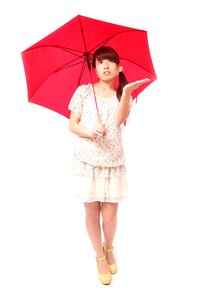 Woman girl portrait umbrella