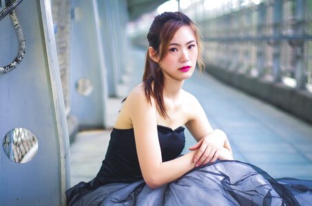 Woman girl portrait