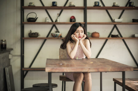 Woman girl portrait