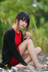 Woman girl portrait