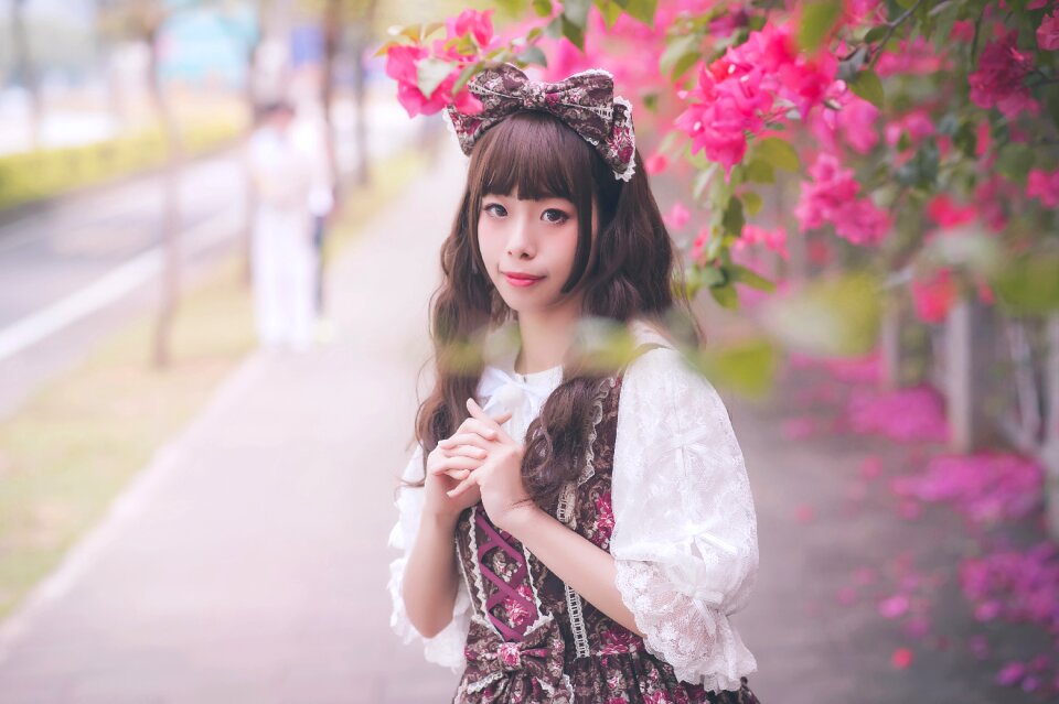 Woman girl lolita fashion