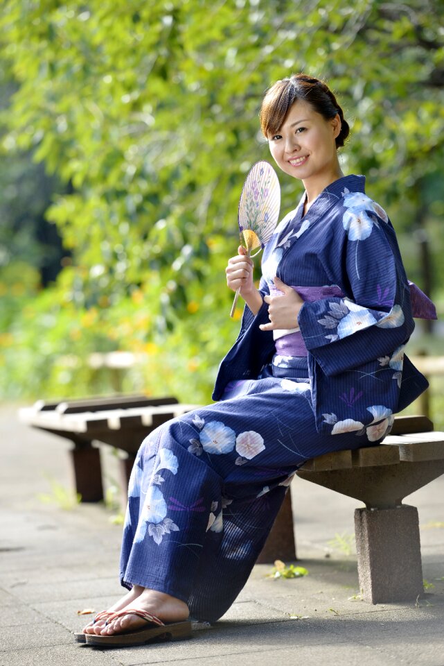 Woman girl portrait yukata