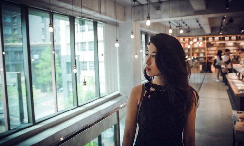 Woman girl portrait
