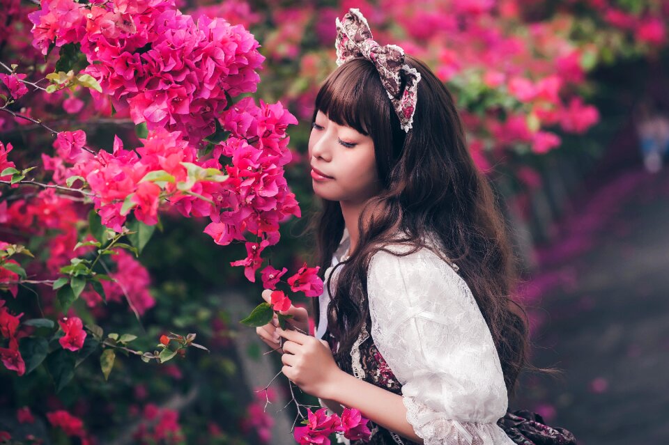 Woman girl lolita fashion