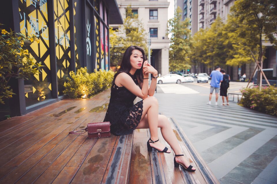 Woman girl portrait