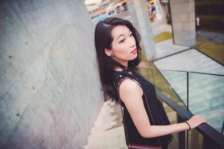 Woman girl portrait