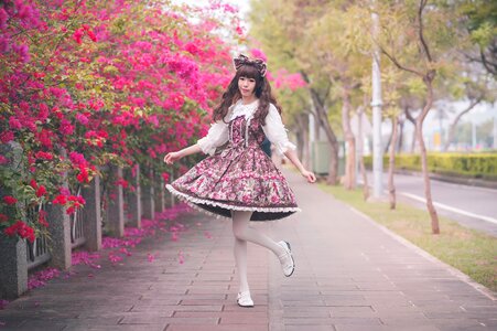 Woman girl lolita fashion photo