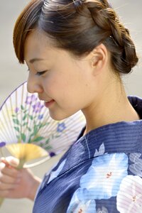 Woman girl portrait yukata