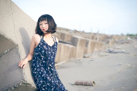 Woman girl portrait